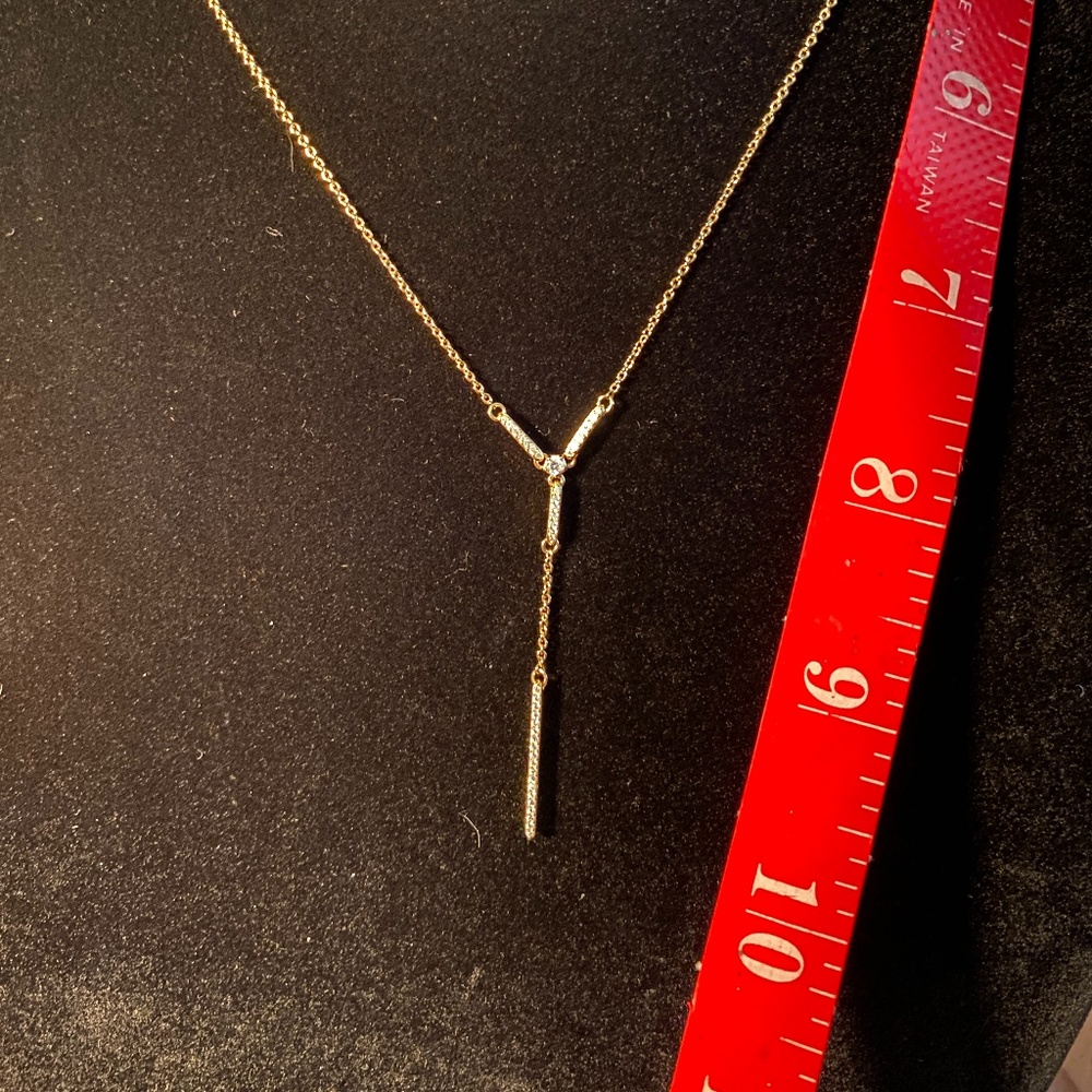 AVA NADRI Cubic Zirconia Pavé Lariat Necklace - Picture 7 of 7